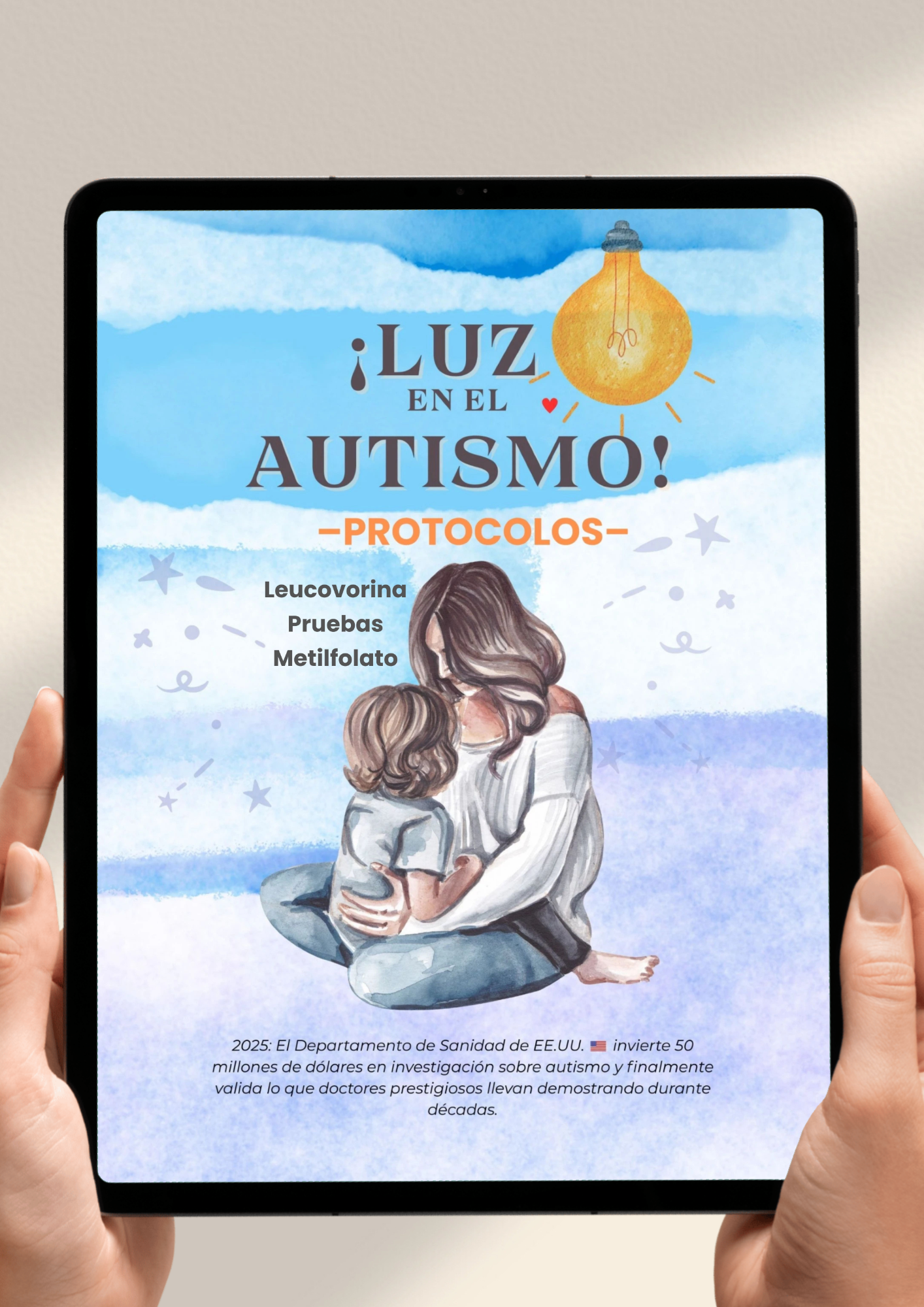 PDF digital Luz en el Autismo en tablet