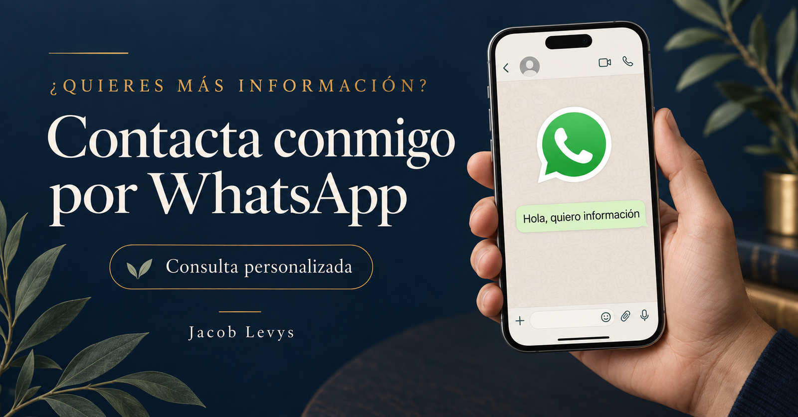 Contacta conmigo por WhatsApp