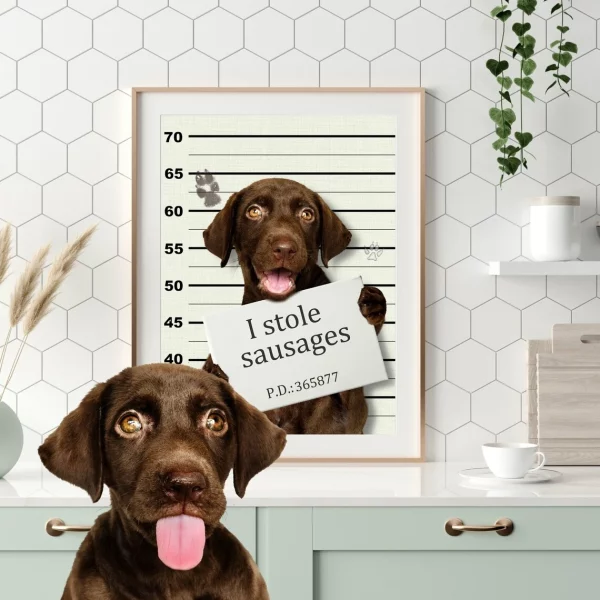 custom pet portrait under arrest(1)